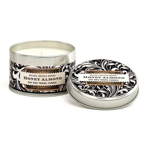 Michel Design Travel Soy Candle Honey Almond