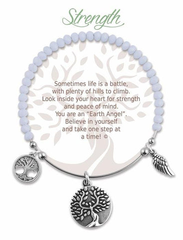 Earth Angel Bracelet Strength White