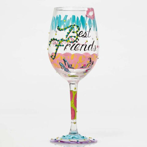 LOLITA WINE GLASS BEST FRIENDS - Cardsmart & Gift