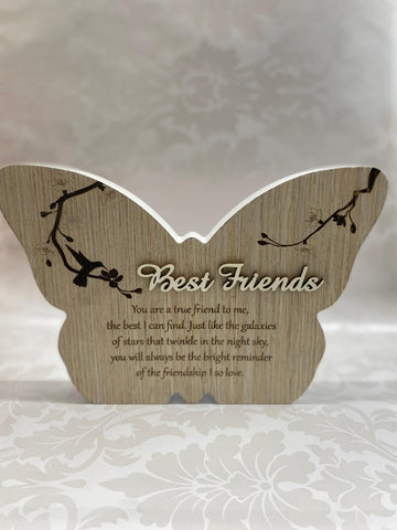 Butterfly Plaque Best Friends