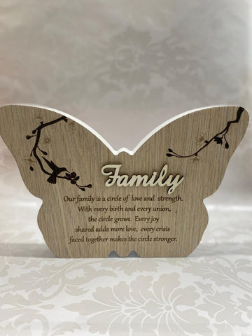 Butterfly Plaque Family