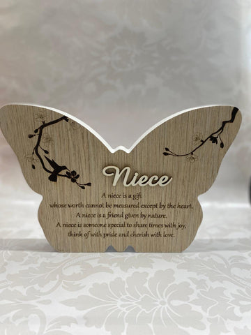 Butterfly Plaque Niece
