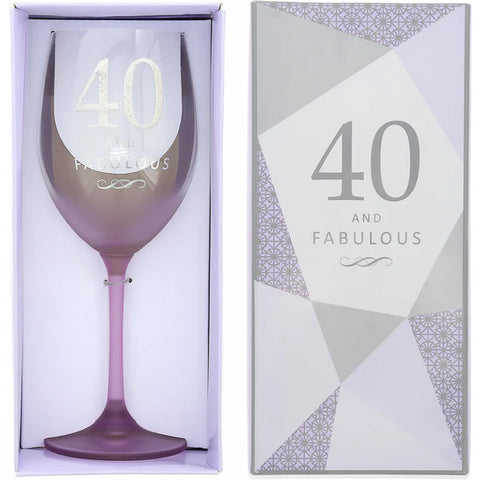 40 Gift Boxed 19oz Crystal Wine Glass