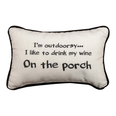 I'm Outdoorsy... Word Pillow