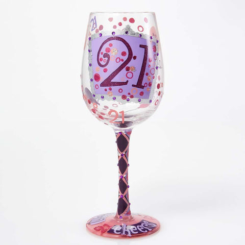 LOLITA WINE GLASS 21 - Cardsmart & Gift