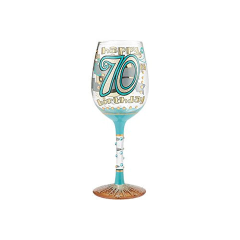 LOLITA WINE GLASS CELEBRATING 70 - Cardsmart & Gift