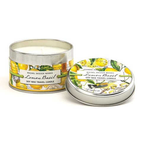 Michel Design Works Travel Soy Wax Candle Lemon Basil