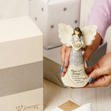 50th Birthday - 6" Angel Holding 50th Heart