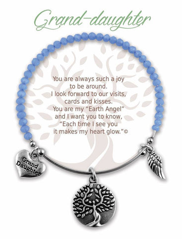 Earth Angel Bracelet Grand-daughter Blue