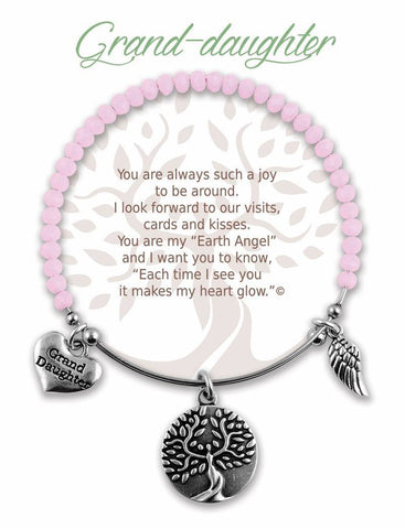 Earth Angel Bracelet Grand-daughter Pink