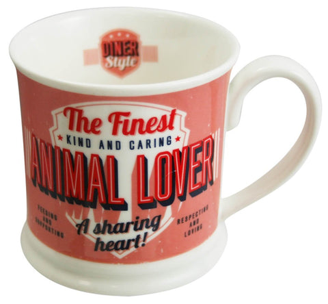 H & H DINER STYLE MUG- ANIMAL LOVER - Cardsmart & Gift