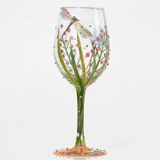 LOLITA WINE GLASS DRAGONFLY - Cardsmart & Gift