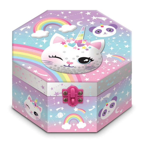 Hot Focus Caticorn Musical Jewelry Box