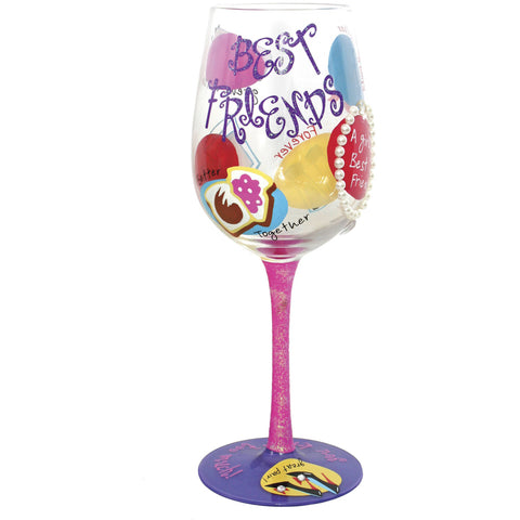 TOP SHELF WINE GLASS BEST FRIENDS - Cardsmart & Gift