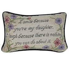 Daughter Throw Pillow