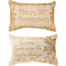 Happy 50th Anniversary Pillow