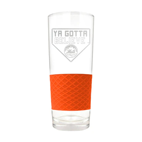 NY Mets Score Glass